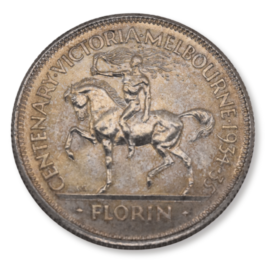 1951 Australian Florin Jubilee Uncirculated